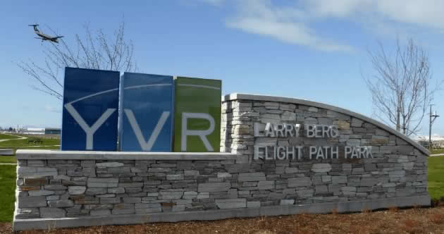 Larry Berg Flight Path Park at YVR Airport, Vancouver, British Columbia